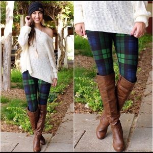 Pants - Pretty Plaid Leggings Pants - Pretty Plaid Leggings